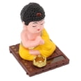 thumbnail image 4 of Buddha Figurine, Solar Powered Durable Plastic Buddha Mascot Lifelike  For Bedroom, 4 of 8