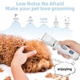 thumbnail image 3 of 4 in 1 Dog Clippers for Grooming Paw Trimmer, Rechargeable Dog Grooming Clipper Kit Nail Grinder, Cordless Pet Cat Trimmer Shavers for Small & Large Dogs Cats Pets with Thick Coats, 3 of 7