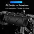 thumbnail image 3 of Bike Handlebar Bag Front Bike Bags With Shoulder Strap Handlebar Storage Pouch Pack Mountain Road Bike Barrel Bag, 3 of 9