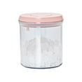 thumbnail image 1 of Tanque De Almacenamiento Recipiente de plástico rosa de 1 pieza con tapa hermética para organizar la despensa (920 ml) Rkxzt, 1 of 8