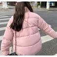 thumbnail image 5 of Sanbonepd Womens Coats Fall Winter Leisure Long Sleeve Standing Neck Parkas for Women, 5 of 8