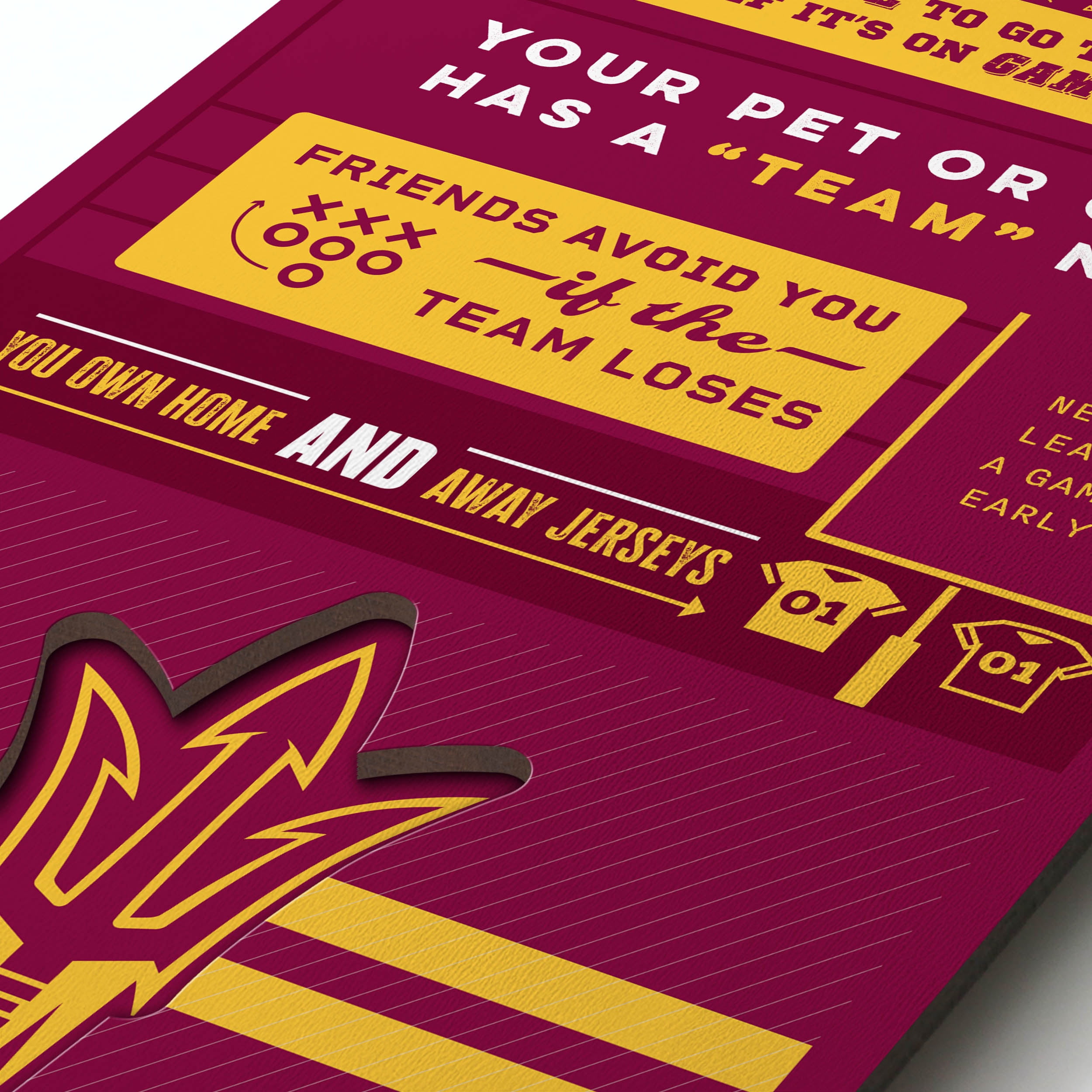 YouTheFan NCAA Arizona State Sun Devils 3D Top 10 Wall Art