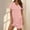 Pink, variant on SMihono Summer Dresses for Women 2025 Fashion Side Slit Short Sleeve V-Neck T Shirt Mini Dress Solid Casual Outdoor Sundress Hot Pink L