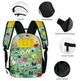 thumbnail image 2 of Battle for Dream Island BFDI Schoolbag Daypack Lightweight Backpacks School Bookbag Unisex Casual Rucksack for Outdoor, 2 of 8