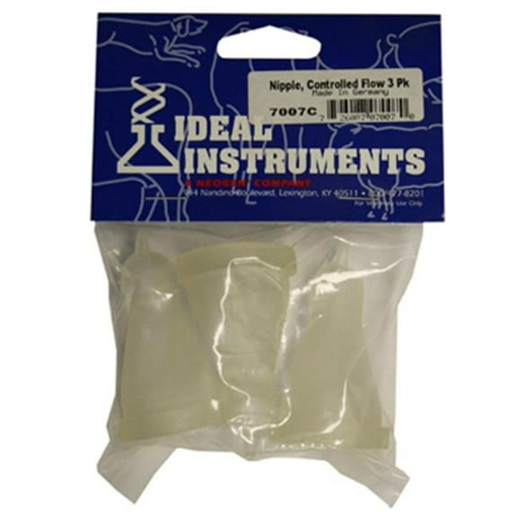 Neogen 7007 Controlled Flow Lamb Nipples- 3 Pack
