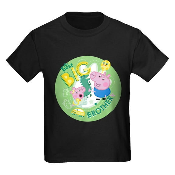 CafePress - Peppa Pig: The Best Big Brother Kids T Shirt - Dark T-Shirt Kids XS-XL