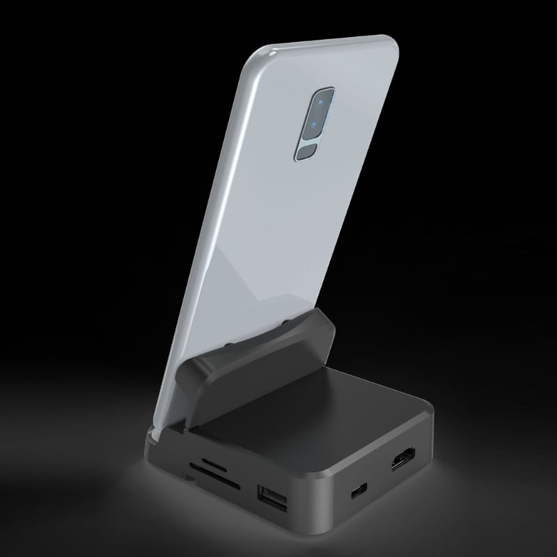 High Performances USB C Dock USB C Hub Memory Card Reader Slot Data Port PD Charging Port for Multimedia Application