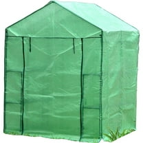 Portable Greenhouse Walk-in - 61" L x 56" W x 79" H - Plant Protection Shelter with Shelves