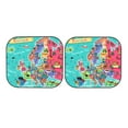 thumbnail image 5 of Lsque Cartoon Map Of Europe 2 PCS Windshield Sun Shade | CarFoldable Window Covers | Car Accessories Reflect UV for Universal Cars SUV Truck | Small, 5 of 7
