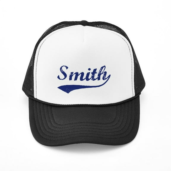 CafePress - Smith Vintage (Blue) - Adjustable Unisex Printed Trucker Hat with Mesh Back