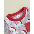 thumbnail image 6 of Elippeo 0-3Y Toddler Boy Christmas Clothes Set 6M 12M 18M 24M 3Y Cartoon Santa Long Sleeve Sweatshirt Tops Pants Autumn Outfits, 6 of 10