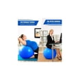 thumbnail image 4 of Pelota de yoga y pilates BETENSH de 75 cm con inflador y soporte de 300 kg, color azul, 4 of 6