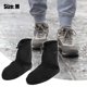 thumbnail image 2 of Unique Bargains 1 par Unisex Impermeable Reutilizable Lluvia Cubrezapatos Botines altos Botas antideslizantes Negro Talla M, 2 of 7