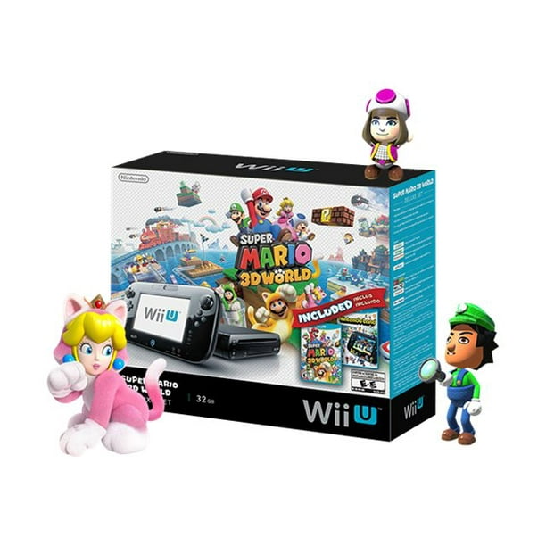 Nintendo Wii U Super Mario 3d World Deluxe Set Game Console - roblox super mario 3d world deluxe