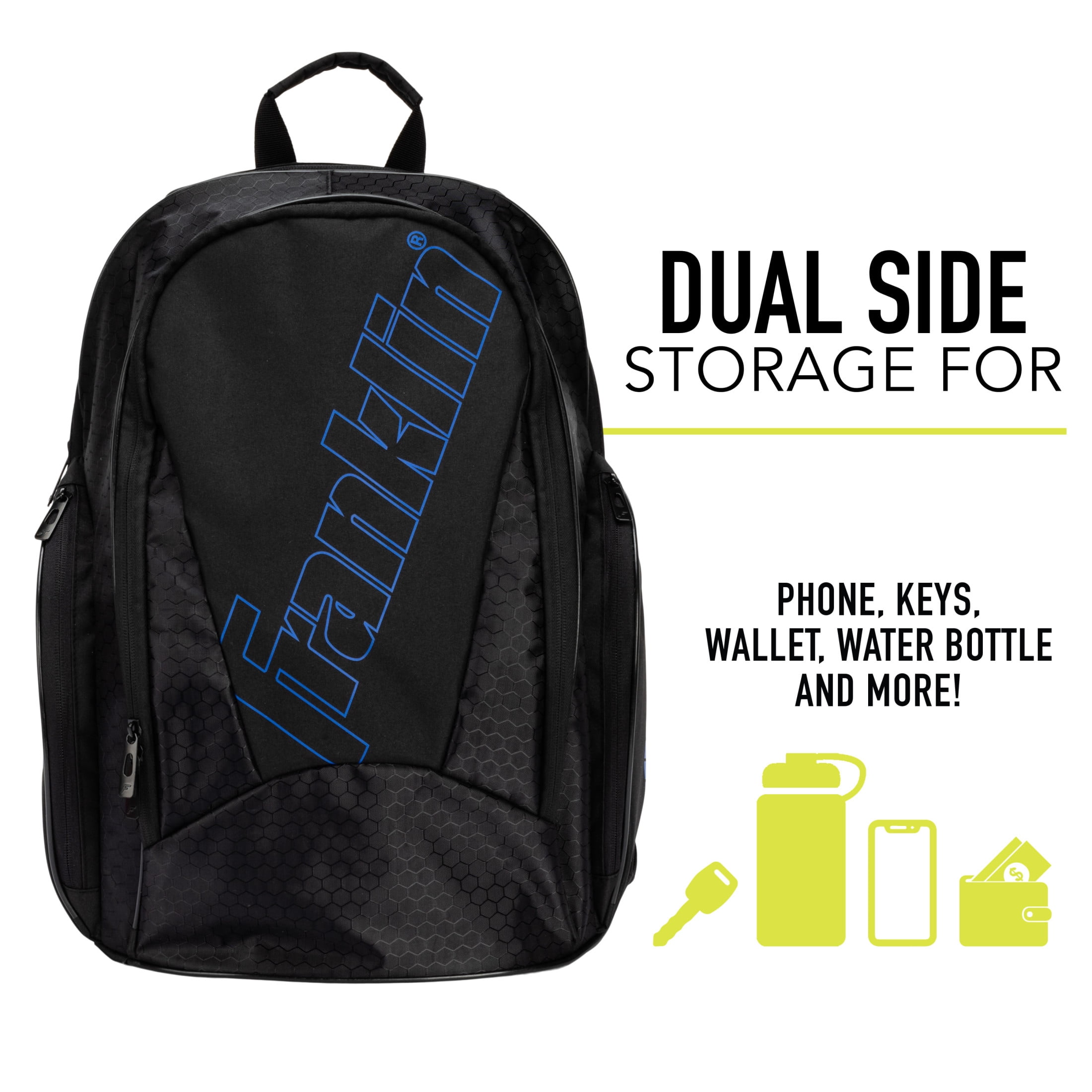 Franklin Sports Junior Pickleball Backpack, Deluxe Competition Pro, Compact, Unisex