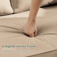 thumbnail image 5 of Pakunoda Outdoor Loveseat Cushion Set 46 x 26 Inch, Water Repellent, Fade Resistant, Patio Loveseat Replacement Cushions for Couch Bench and Swing, Sand, 5 of 5