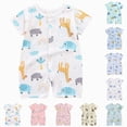 thumbnail image 4 of Newborn Romper Baby Boy Girl Outfit Sleeveless Romper Infant Clothes Boys Girls 0 3 6 9 12 18 24 Months Kaprioy Baby Outfits Boy, 4 of 4