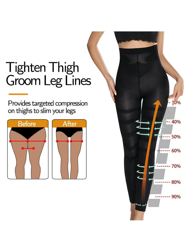 Sculpting Sleep Leg Shaper High Waist Tummy Control Butt Lifter Leggings Pants e