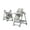 Gray, variant on Baby Feeding Chairs  Baby Portable Folding Dining Chairs with Adjustable Height for Suitable for Kids and Toddlers,Unisex,Black