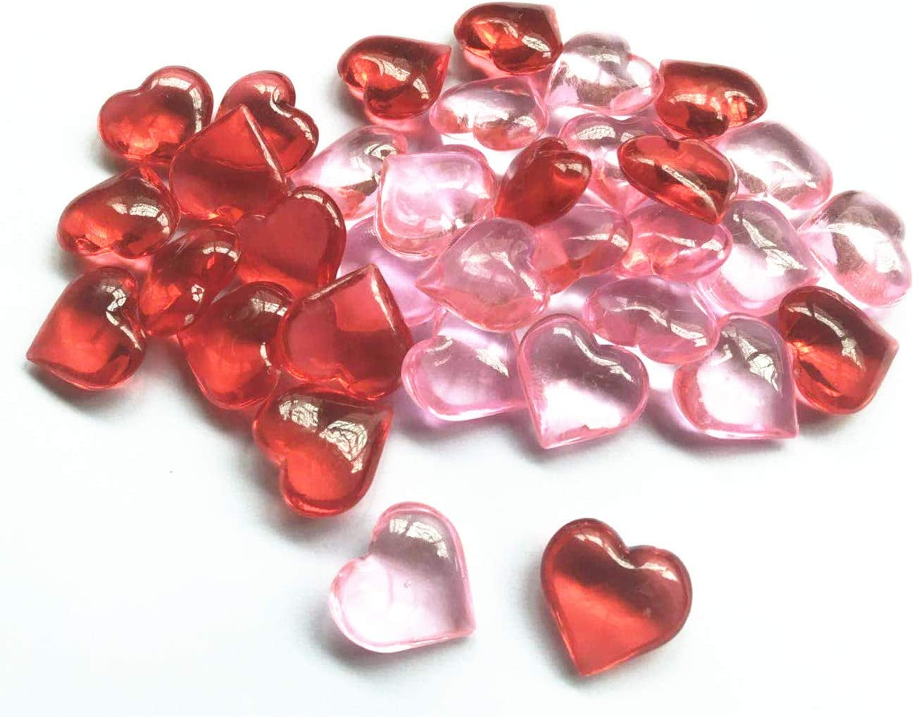 Acrylic Heart Confetti Table Scatter Hearts Card Decoration Embellishment 10mm 
