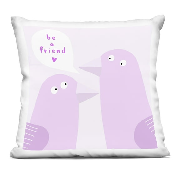 Stupell Industries Be A Friend Birds Decorative Printed Throw Pillow, design by Carla Daly