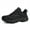 Black, variant on YOURDIARY Womens Mens Hiking Shoes Unsex Comfortable Breathable Anti-Slip Sneakers