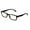 Black-Brown, variant on Men Rectangular Unisex Readers with Spring Hinge - Soft Matte Reading Glasses - Spring Hinge +1.00