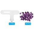 thumbnail image 3 of Uxcell 1/4" Carbon Steel Track Spikes Sports Shoes Spikes Replacement Accessories with Wrench Purple 40 Pack, 3 of 6