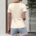 thumbnail image 6 of Tittly T Shirts for Women Going Out Tops New Women's Square Collar Up T Shirt Tshirts Shirts Basic Tees A L, 6 of 6