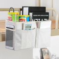thumbnail image 3 of Blanc Organisateur de Chevet, Poches de Chevet Suspendre, Sac de Rangement Suspendre pour Table de Chevet, Poche de Rangement Chevet, pour Montre, T, 3 of 4