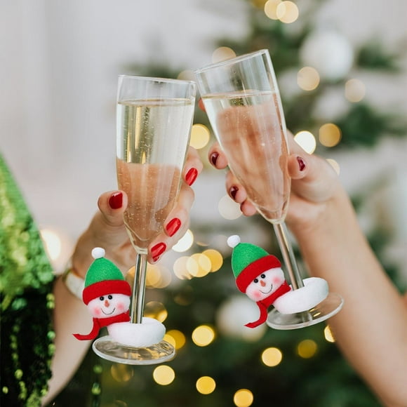 cpengpj Clearance Christmas Xmas Table Decor Xmas Wine Bottle Cover Santa Long Beard Cover Wine Glass Bag Snowman Bottle Topper