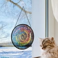 thumbnail image 5 of Hanging Stained Glass for Windows Rainbow Spiral Mosaic - Stained Glass for Windows Rainbow Spiral Mosaic, Festival Gift Ornament, Year-Round Decorative Piece, 5 of 6