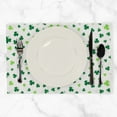 thumbnail image 2 of Northlight Shamrock St. Patrick's Day Placemats - 18" - White and Green - Set of 4, 2 of 5