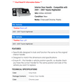 thumbnail image 2 of Interior Door Handle - Compatible with 2001 - 2007 Toyota Highlander 2002 2003 2004 2005 2006, 2 of 2