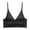 Black, variant on Modal Cotton V Neck Minimalist Bralette Triangle Thin Padded Breathable Comfortable Everyday Bra for AAA-B Cup
