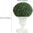 thumbnail image 6 of Huloretions 16” Artificial Plant Topiary Ball, Pre-Lit Artificial Topiary Plant with Lights, Timer and Remote Control, Artificial Outdoor Porch Trees with Light Base for Outdoor Indoor，White, 6 of 7
