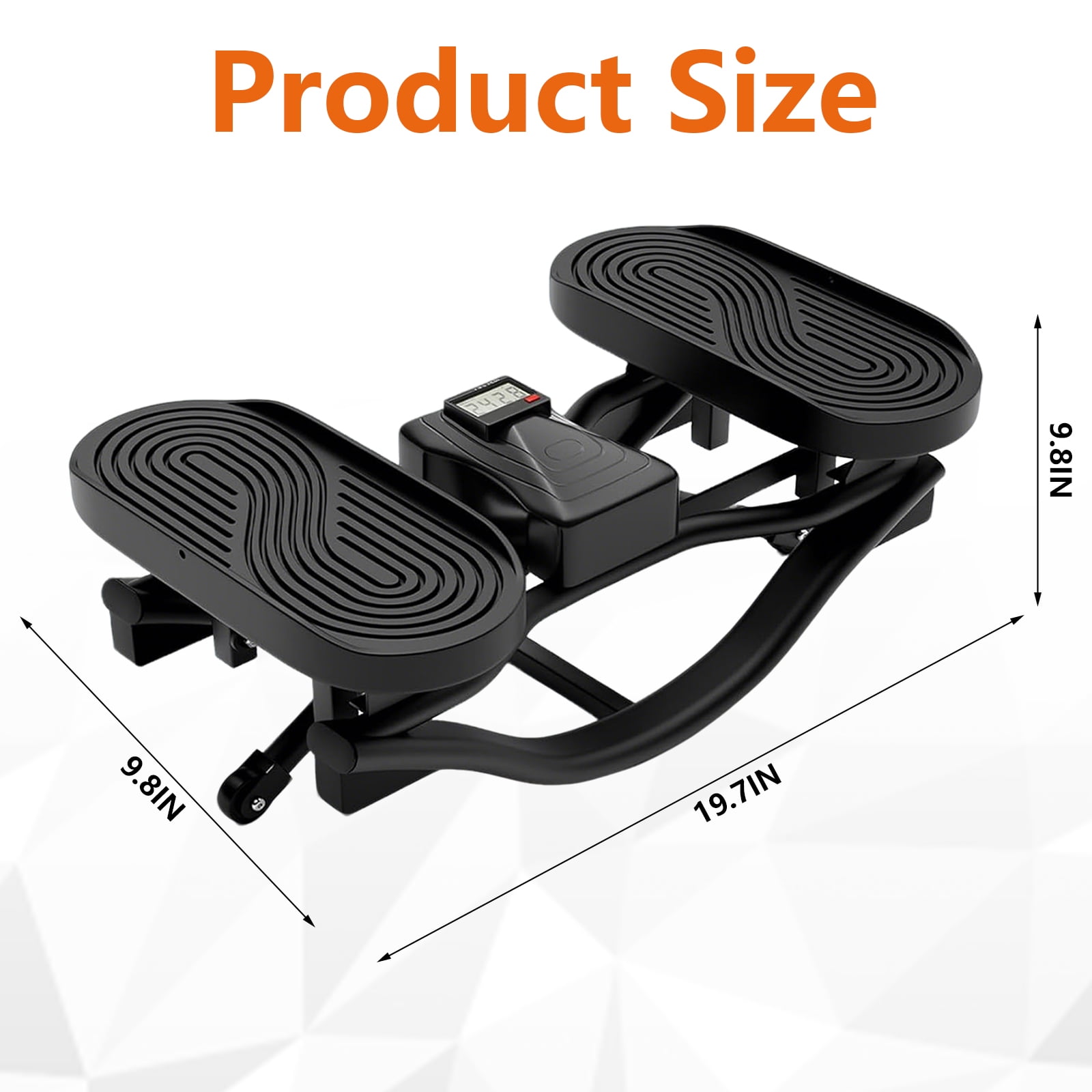 Rock Stepper Machine - the Rock Stepper Side to Side Lateral Rocking Stepper with Digital Monitor & Resistance Bands, Home Workout Machine for Legs, Glutes,Waist& Cardio