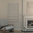 thumbnail image 2 of Sun Zero Somerton 1-Piece Textured 100% Blackout Cordless Roman Shade, 33"X64", White, 2 of 8