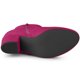 thumbnail image 5 of Botines De Tacón Grueso Con Cremallera Lateral Punta Redonda Para Mujeres Rosa caliente 37.5, 5 of 6