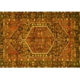 thumbnail image 1 of Ahgly Company Indoor Rectangle Persian Yellow Traditional Area Rugs, 7' x 9', 1 of 4