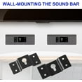 thumbnail image 3 of 5-Pack Wall-Mounted Speaker Hanging Brackets, 7cm Long Speaker Mounting Clothing Rack Iron Hanger Plate Accessories for Surround Sound Box Audio Speaker, Black, 3 of 6