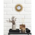 thumbnail image 3 of Reloj de pared SUKYING Gold Sunburst de 25 cm, funciona con pilas, 3 of 7