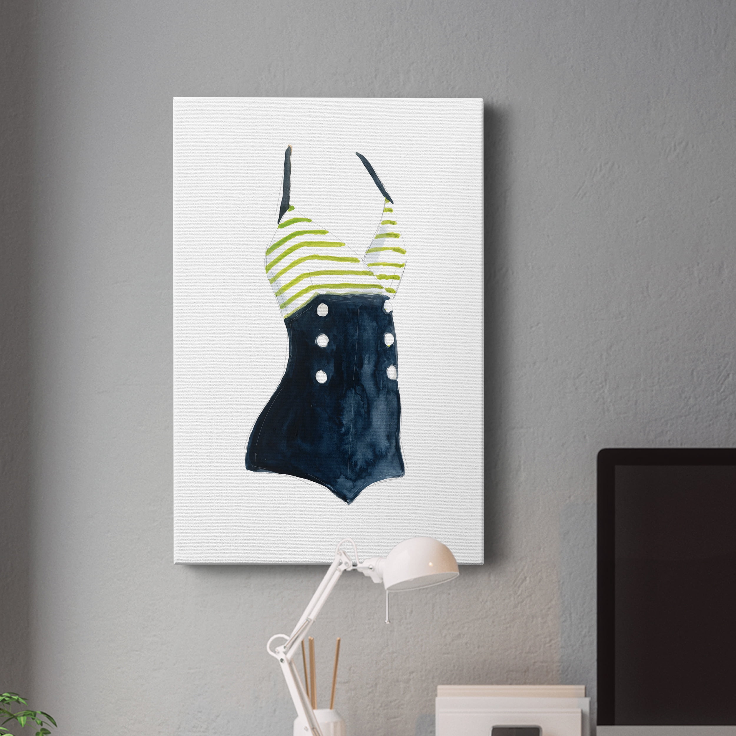 Vintage Swimwear I Premium Gallery Wrapped Canvas - Ready to Hang - 24 x 36