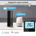 thumbnail image 2 of Termostato Inteligente WiFi para Calefacción Eléctrica - Controla Membranas, Cables y Mallas Térmicas con Tuya/SmartLife, Compatible con Alexa y Google Home, 16A, 95-240V, Modelo THP1000-UHPW, Negro, 2 of 6