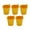 Yellow, variant on yotijay 5Pcs Galvanized Metal Buckets Ice Buckets Crafts with Handle Table Centerpiece Candy Party Favors Paint Organizing Decorative Black