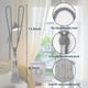 thumbnail image 3 of lly 2-pack Långa Tofs Gardinomtag Handgjorda Flätade Rep Knyt Draperi Ombindningar Europeisk Stil Dekorativa Gardinhållare för Hem & Kontor Vind Gray, 3 of 5