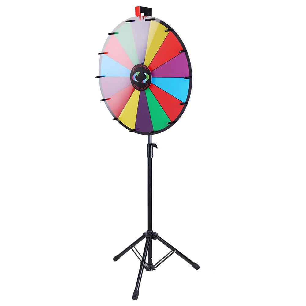 WinSpin Prize Wheel w/ Floor Stand Spinning Wheel 24 – The