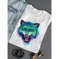 thumbnail image 3 of Tiger Watercolor T-Shirt Women -Rose Khan Designs, Female XX-Large, 3 of 4