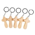 thumbnail image 3 of 5 Llaveros con Forma de Cruz, de Madera, para Manualidades, Portátiles, Hechos a Mano, Accesorios, Colgantes, Dijes, Llaveros para Oración Cristiana, A Hugo Llavero Cruz de Madera, 3 of 10