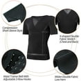 thumbnail image 4 of VASLANDA Men Body Shaper Slimming Vest Tight Tank Top Compression Shirt Tummy Control Underwear Moobs Binder, 4 of 7